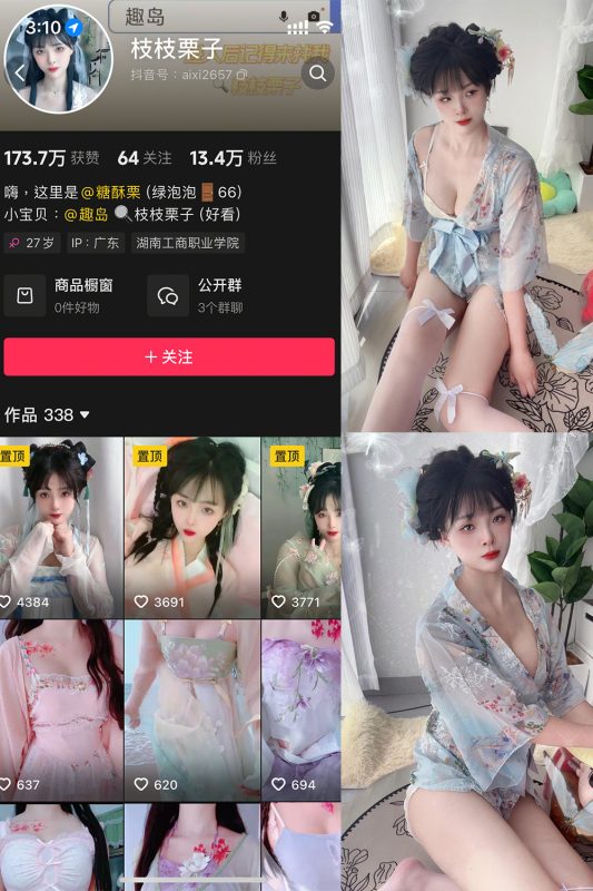 抖音 枝枝栗子 微密圈  NO.001期 【28P】-微密来-