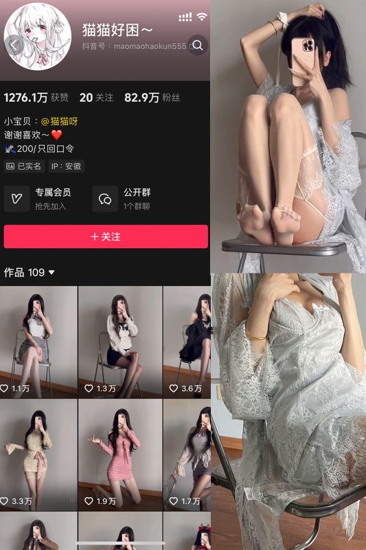 抖音 猫猫好困 微密圈  NO.044期 【4P3V】最新至：2025.4.20-微密来-