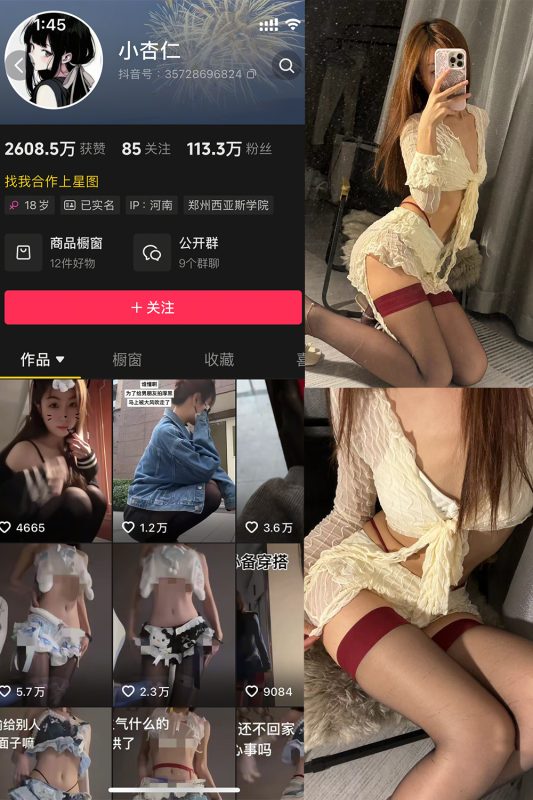 抖音 小杏仁 微密圈  NO.003 【53P2V】-微密来-