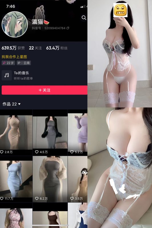 抖音 瀛猫 微密圈  NO.058期 【32P3V】最新至：2024.11.11-微密来-