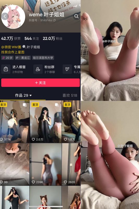 抖音 叶子姐姐 微密圈 NO.027期 【17P3V】最新至：2024.8.24-微密来-