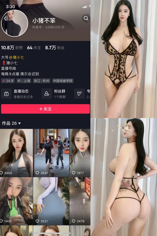 抖音 小猪不笨 微密圈 NO.006期 【76P17V】-微密来-