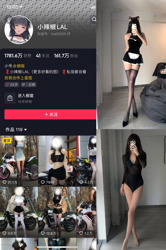 抖音 小辣椒LAL 微密圈  NO.001期 【16P】-微密来-