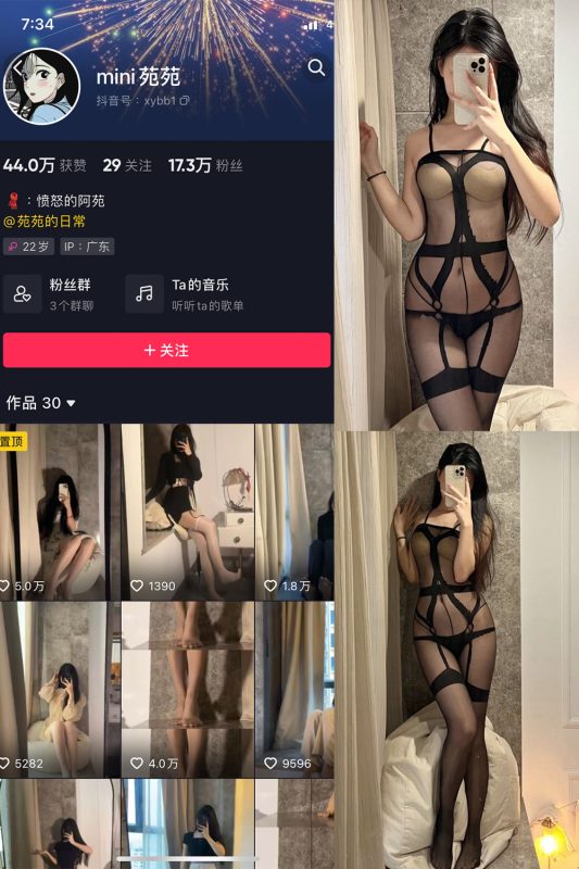 抖音 MiNi苑苑 微密圈  NO.004期 【16P】-微密来-