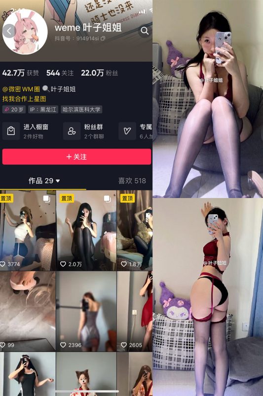 抖音 叶子姐姐 微密圈  NO.025期 【35P3V】最新至：2024.5.9-微密来-